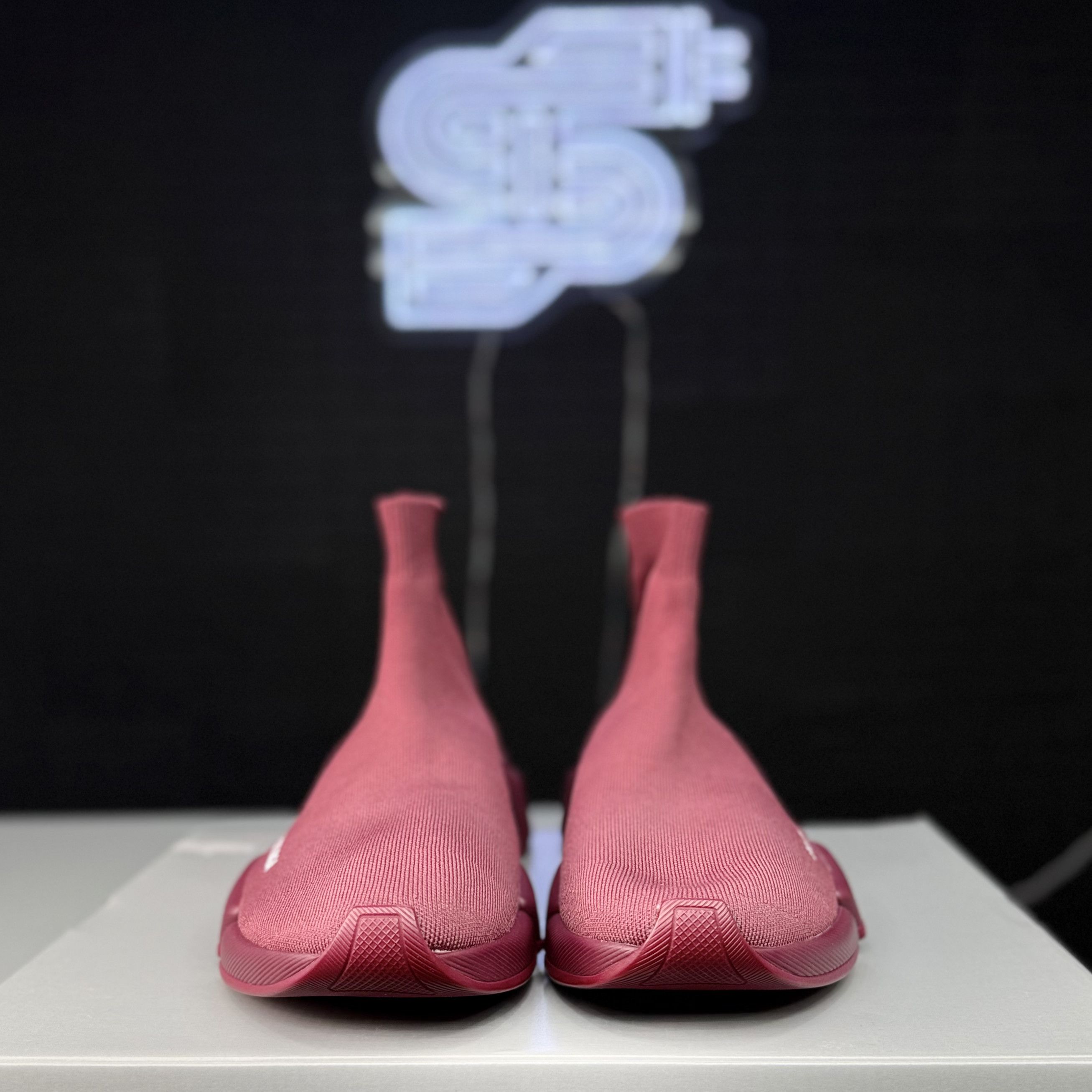 Balenciaga Balenciaga Speed 2.0 Trainer Burgundy Size US 9 / EU 42 - 5 Thumbnail