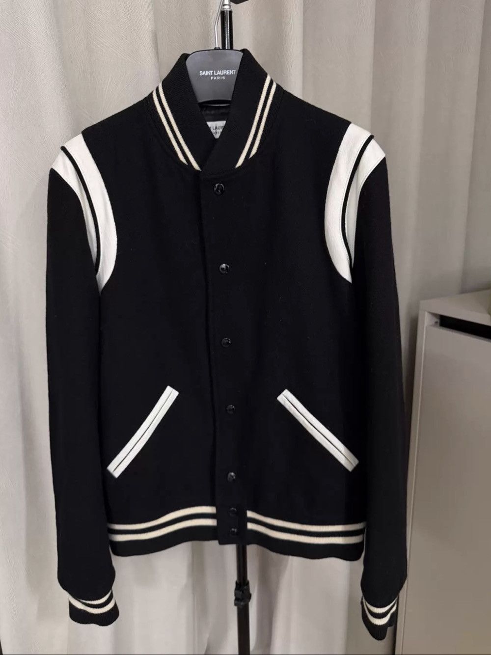 Saint Laurent Paris Saint Laurent Wool Teddy Bomber Jacket Size 50 Size US M / EU 48-50 / 2 - 1 Thumbnail