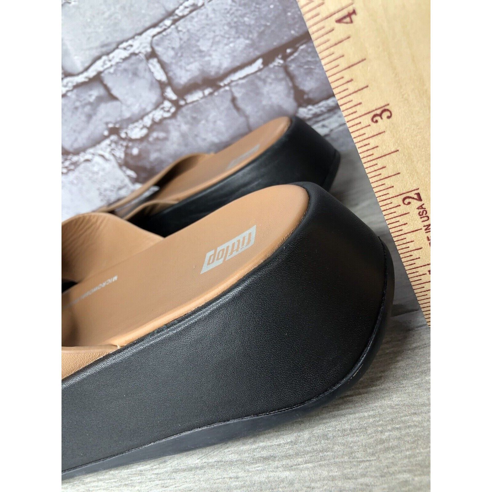 Other Fitflop F-Mode Brown Leather Flatform Cross Strap Slides Wom Size US 10 / IT 40 - 14 Thumbnail
