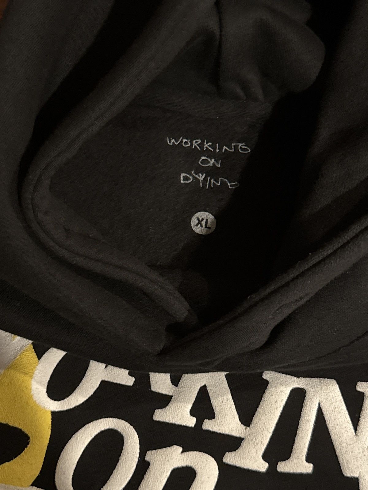 Lil Uzi Vert Working On Dying puff print mask hoodie Size US XL / EU 56 / 4 - 4 Thumbnail