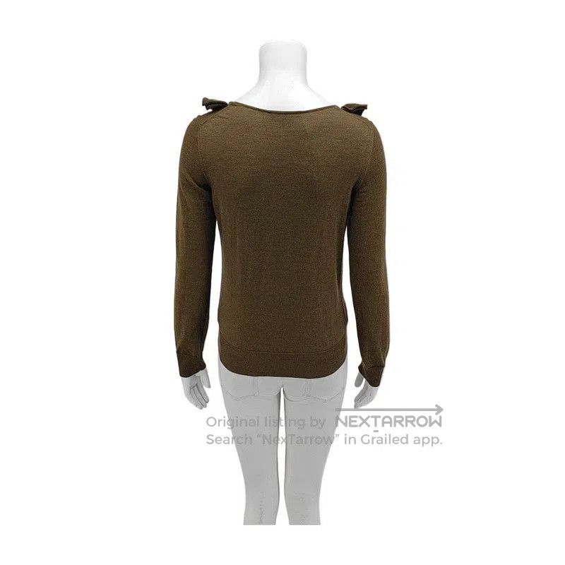 Louis Vuitton Louis Vuitton Brown Wool Long Sleeve Sweater . Size XS / US 0-2 / IT 36-38 - 2 Thumbnail