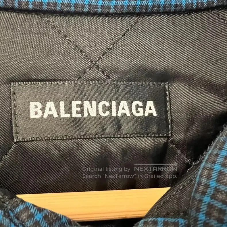 Balenciaga Balenciaga Checked Cotton Shirt Jacket. Size US XS / EU 42 / 0 - 3 Thumbnail