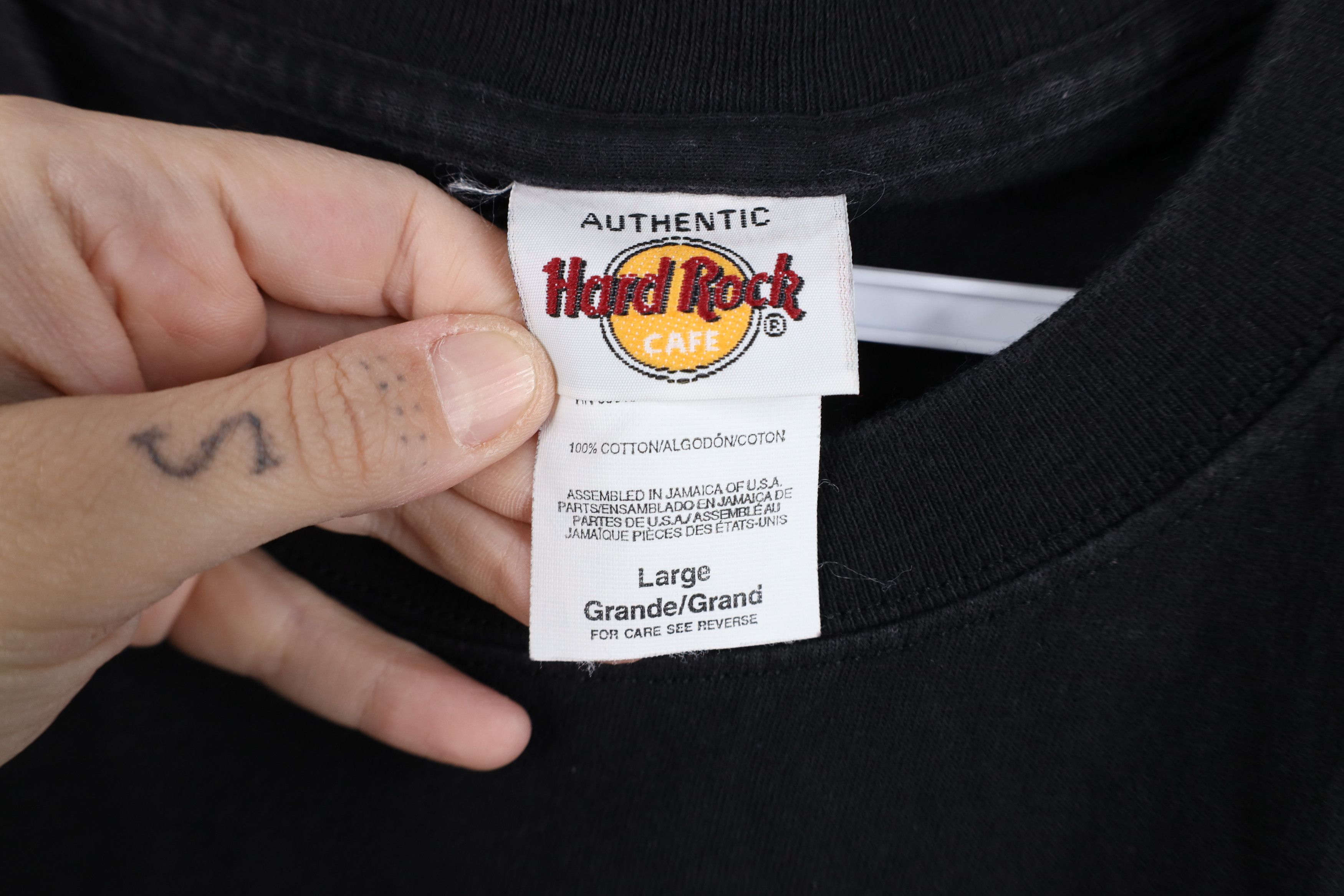Hard Rock Cafe Vintage Hard Rock Cafe Spell Las Vegas Short Sleeve T-Shirt Size US L / EU 52-54 / 3 - 6 Thumbnail