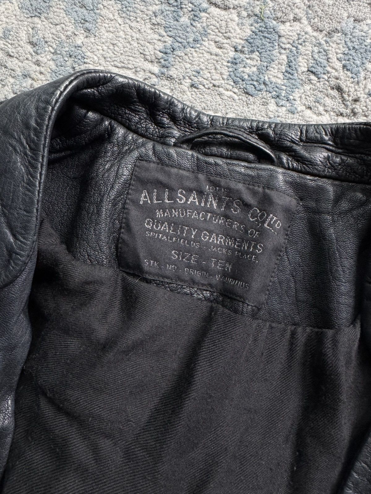 Allsaints Allsaints Avantgarde Ashlar Leather jacket Size 10 Size M / US 6-8 / IT 42-44 - 4 Thumbnail