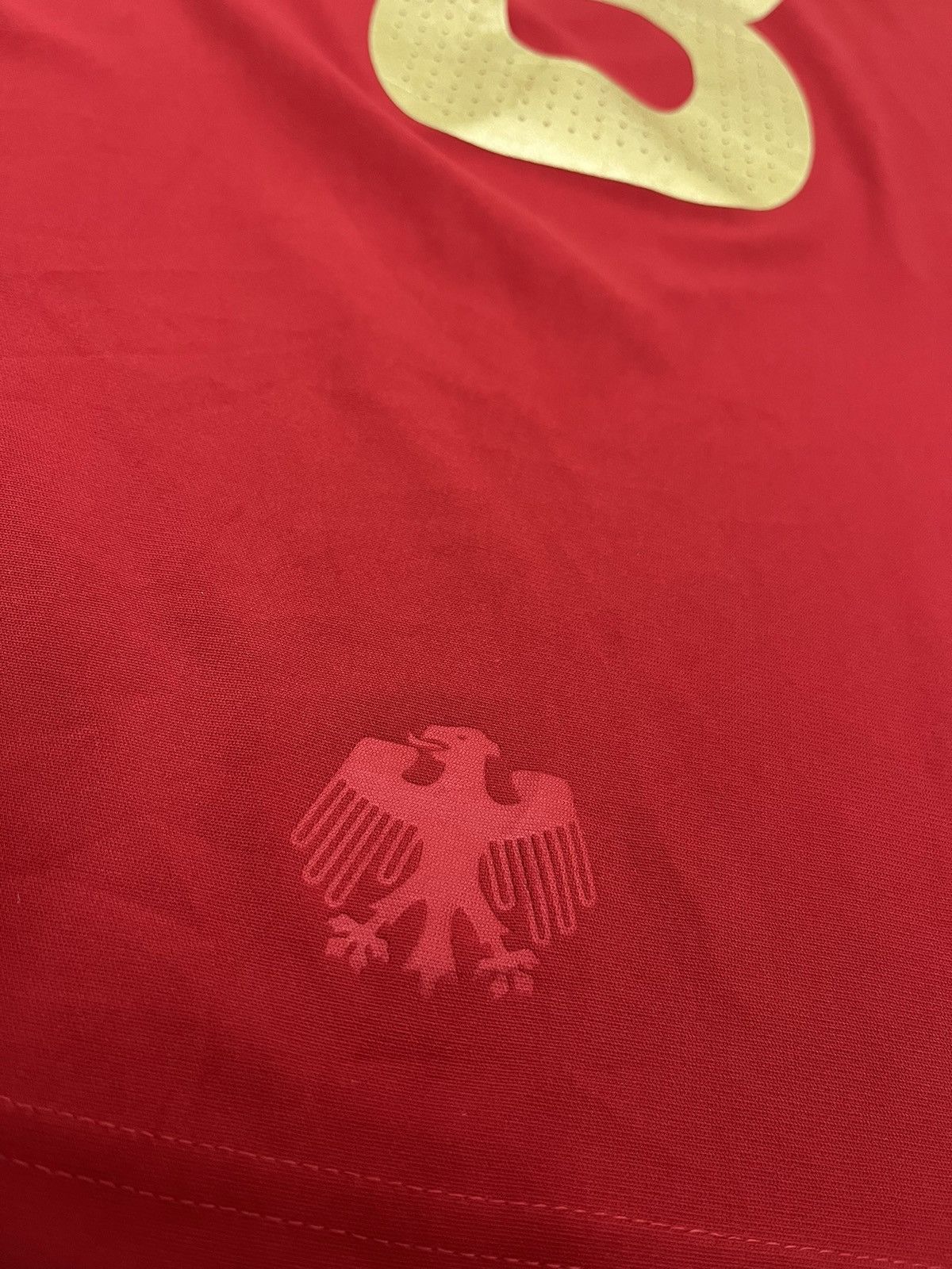 Adidas #8 FRINGS Germany 2008/09 Y2k Blokecore Football Shirt Away Size US S / EU 44-46 / 1 - 12 Thumbnail