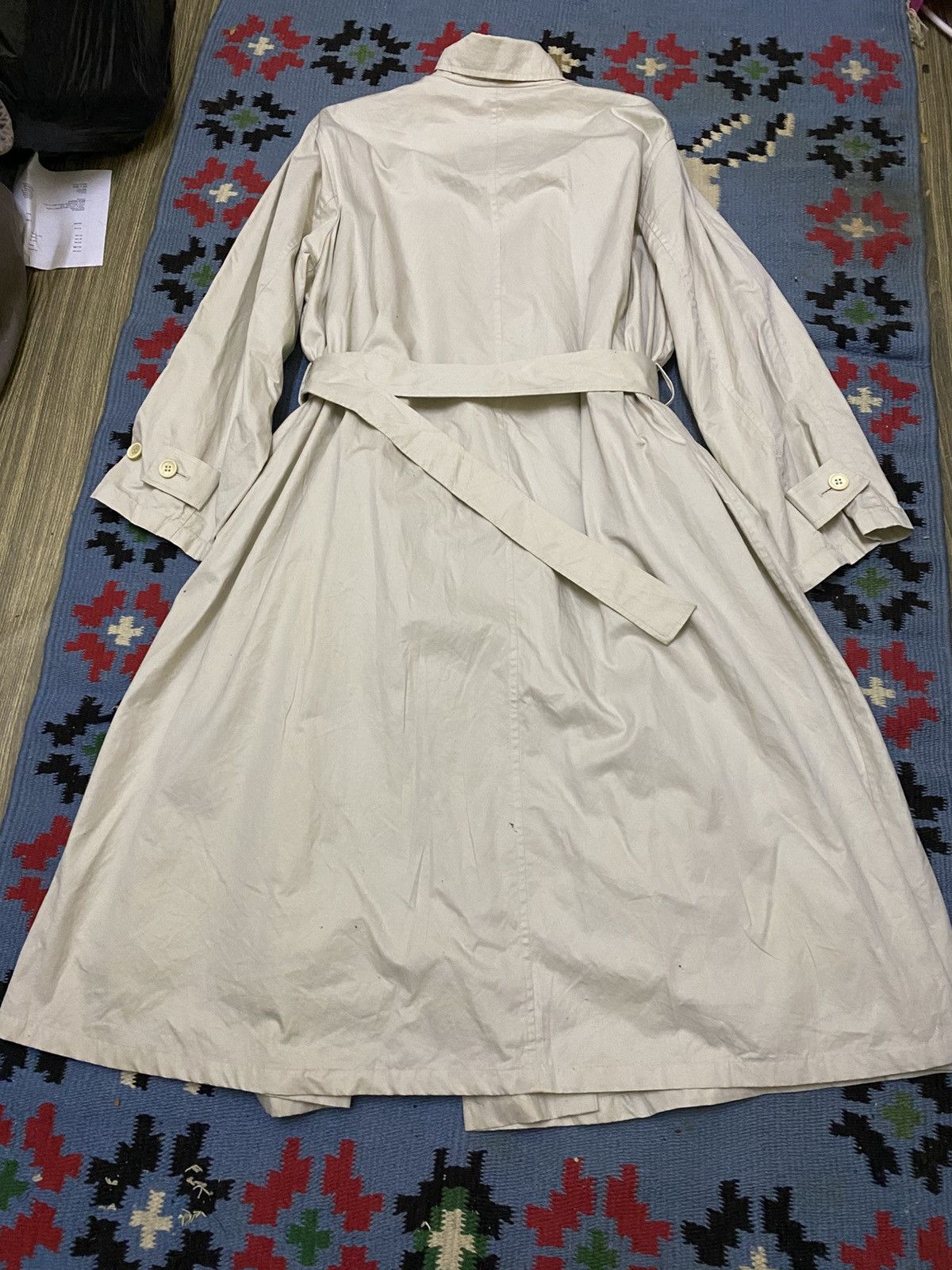 Yohji Yamamoto 90s YOHJI YAMAMOTO IMPERMEABLE LINING BELT COAT Size US M / EU 48-50 / 2 - 5 Thumbnail
