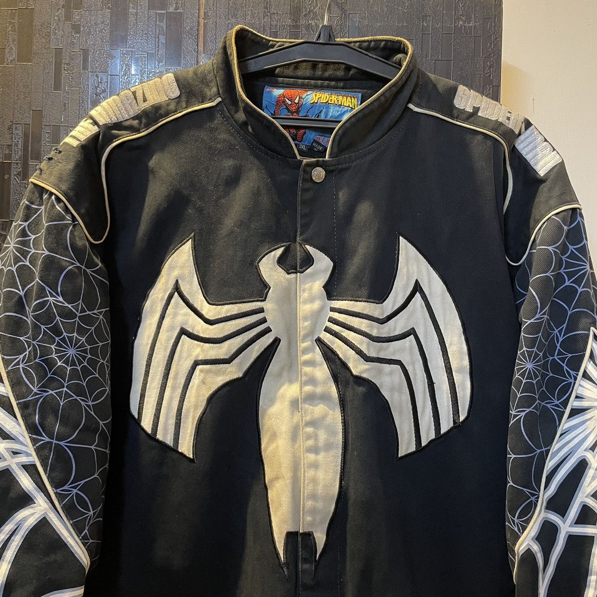 Marvel Comics VTG Marvel x JH Design ,Venom / Spider-Man racing Jacket Size US XXL / EU 58 / 5 - 2 Thumbnail