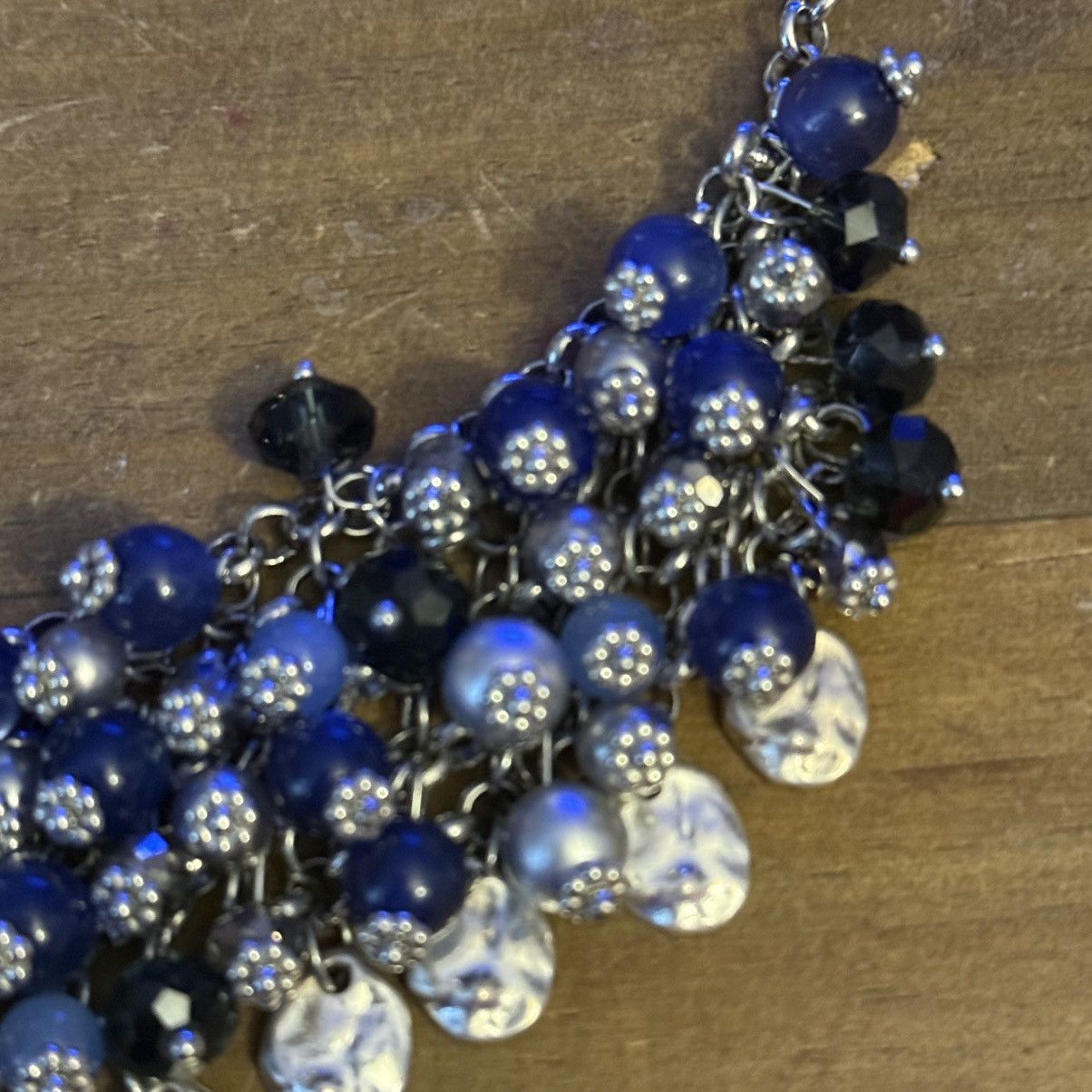 Other Silver tone multi dangle bead bib necklace Size ONE SIZE - 2 Thumbnail