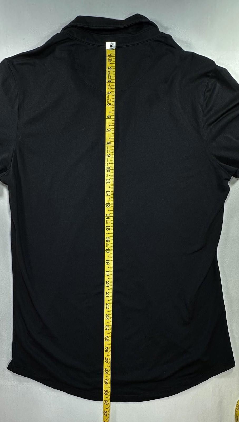 Xlarge X Cuts 1/4 Button Cotton/Poly/Spandex Polo Shirt Black Men L Size US L / EU 52-54 / 3 - 3 Thumbnail