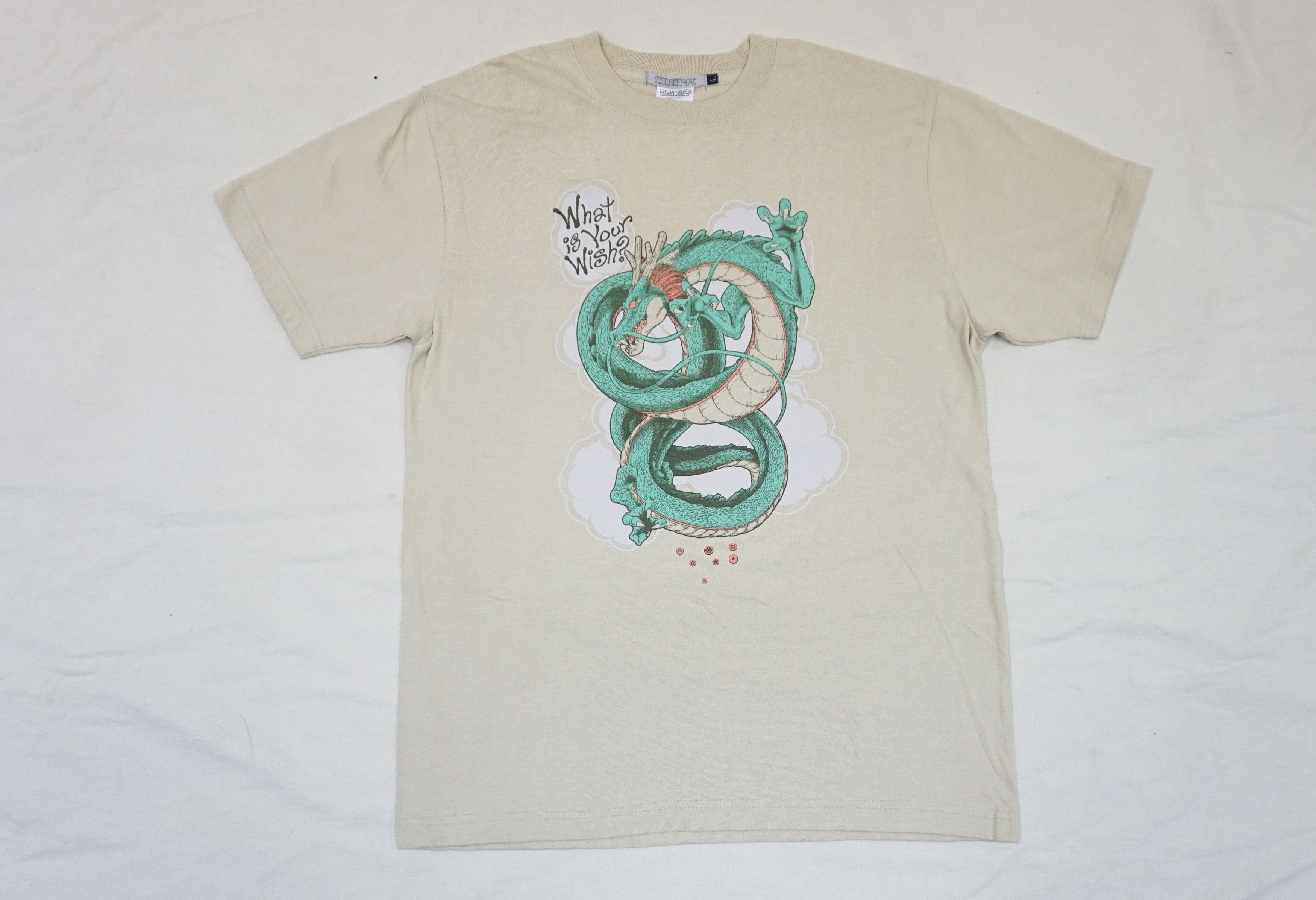 image of Anima 90's Dragon Ball Z Shenron T-Shirt in Beige, Men's (Size Medium)