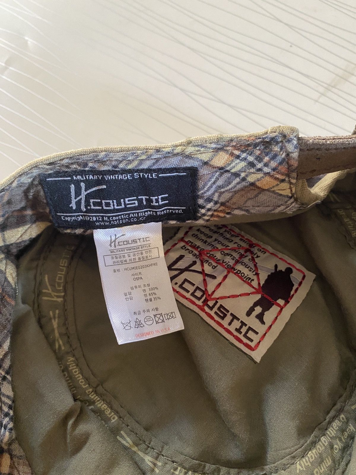 Japanese Brand H Coustic Distressed Design Patrol Military Denim Cap y2k Size ONE SIZE - 9 Thumbnail