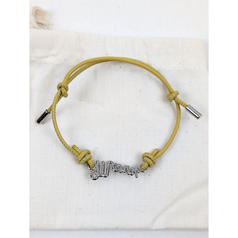Marni o1rshd1 Size: M / Leather Logo Bracelet In Yellow Size ONE SIZE - 6 Thumbnail