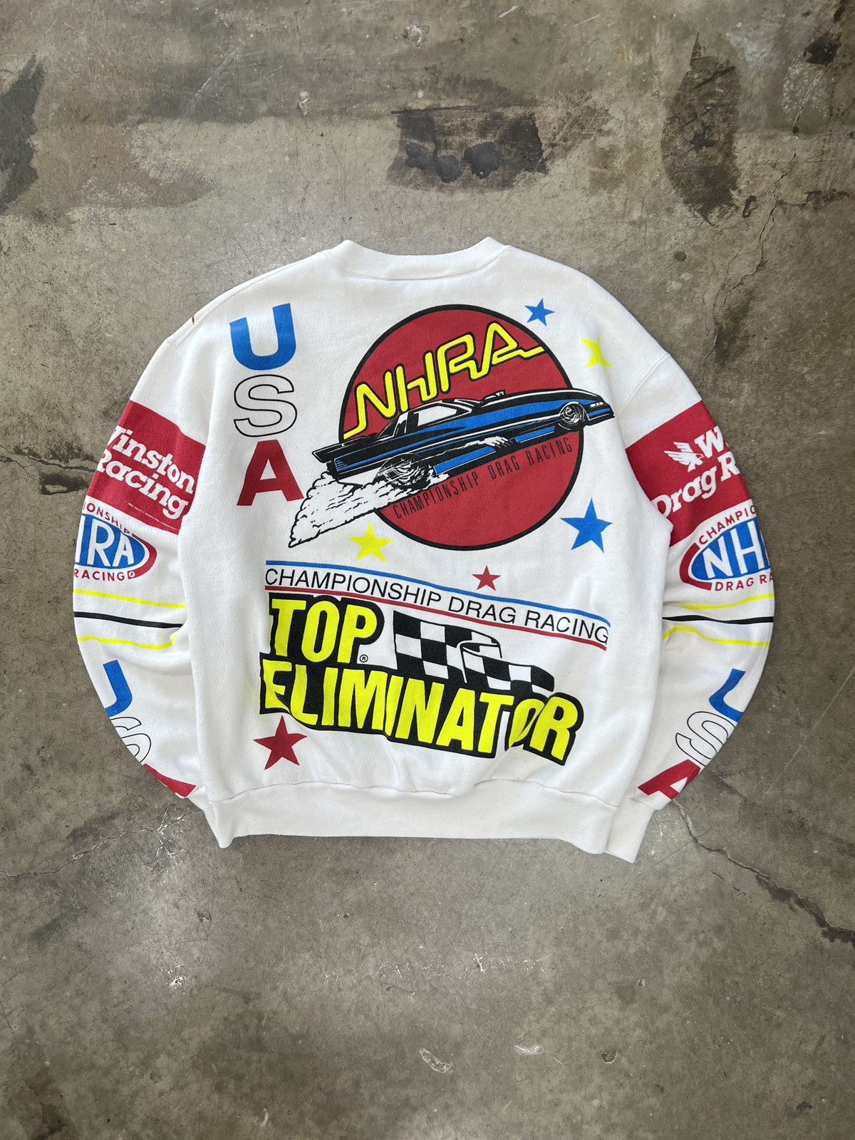 NASCAR Vintage 1988 NHRA Championship Drag Racing Crewneck Large Size US L / EU 52-54 / 3 - 2 Thumbnail