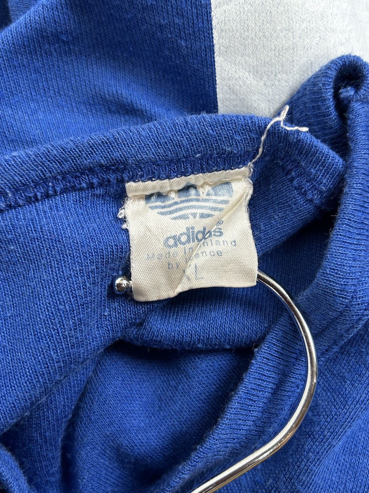 Adidas 70s 80s Adidas Trefoil #13 Single Stitch Blank Jersey Size US L / EU 52-54 / 3 - 7 Thumbnail
