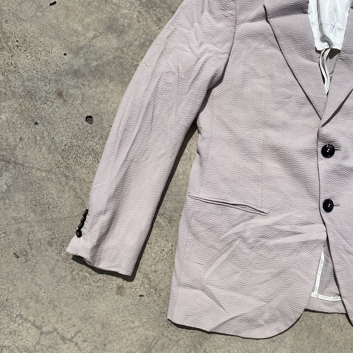 Giorgio Armani Giorgio Armani Pink Textured Blazer – Made in Italy Size L / US 10 / IT 46 - 9 Thumbnail
