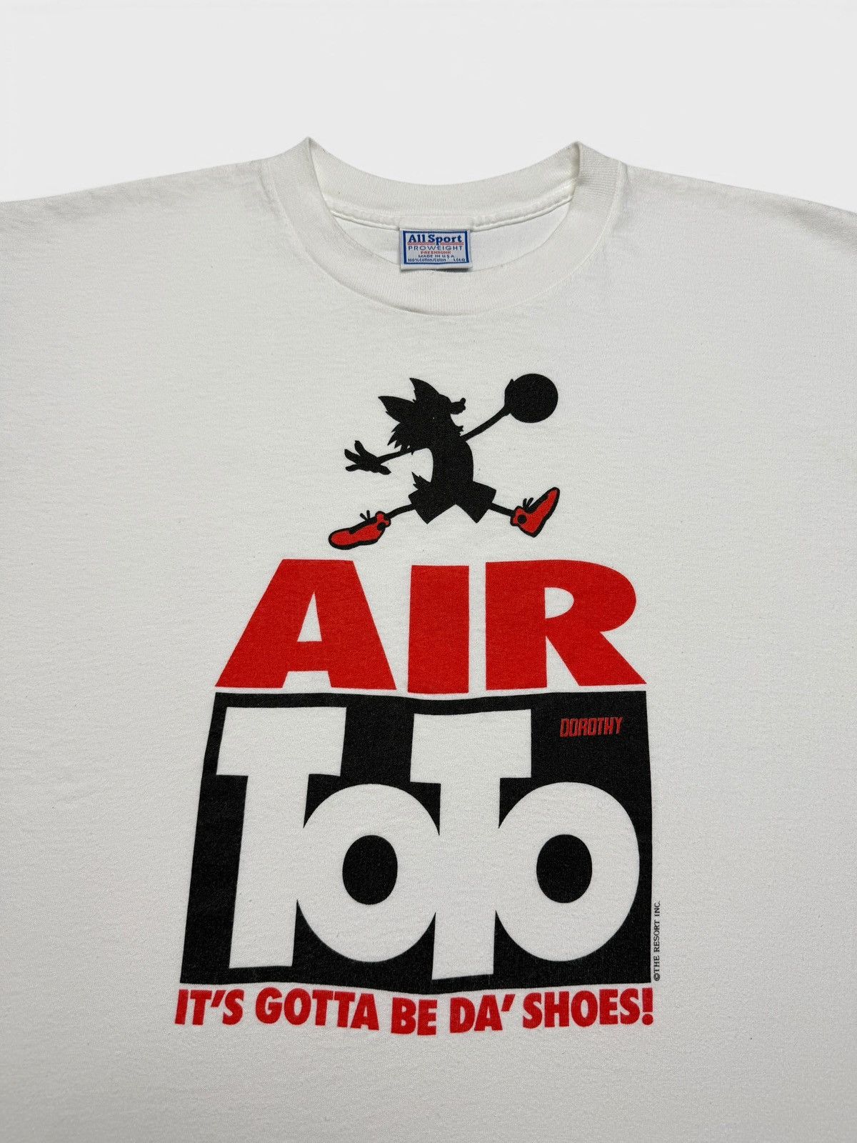 Vintage Vintage 90’s Air ToTo Jordan Parody Tee Shirt Size US L / EU 52-54 / 3 - 2 Thumbnail