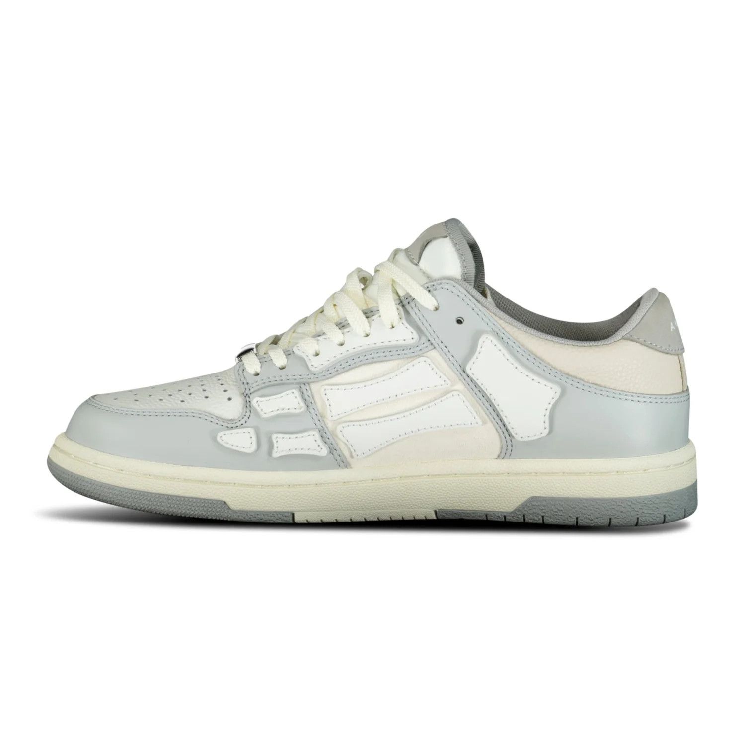 Amiri o1s1wg110425 Skeleton Low Top Sneakers in Grey/White Size US 8 / EU 41 - 3 Thumbnail