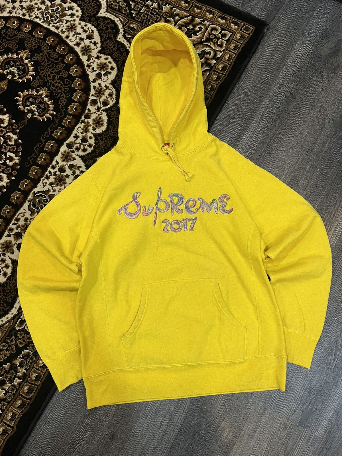 Supreme Supreme Brush Logo 2017 Hooded Sweatshirt Size US M / EU 48-50 / 2 - 1 Thumbnail