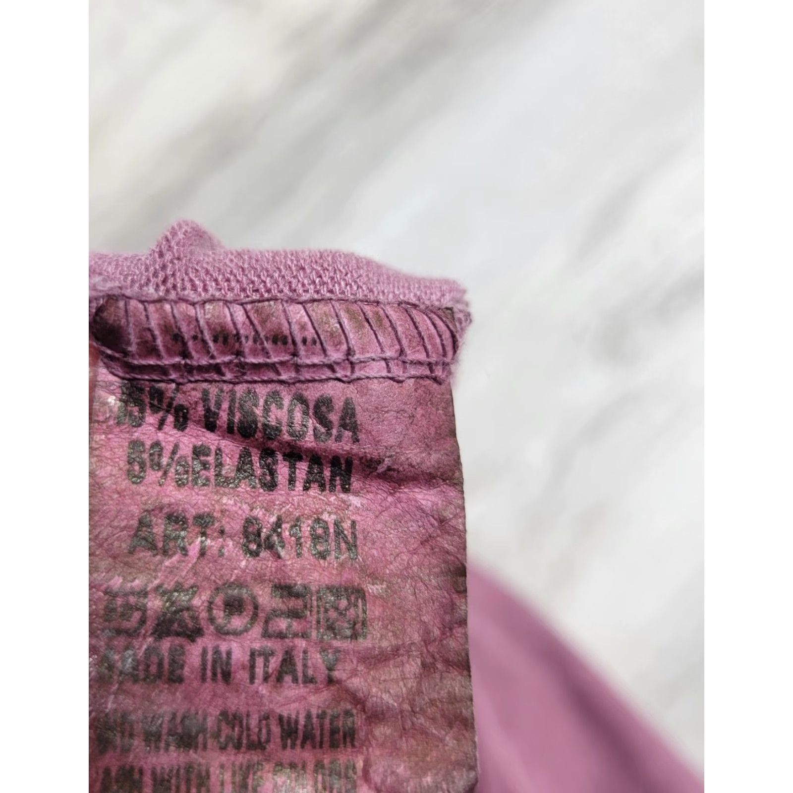 Vintage Tempo Paris Women's Pink Top Long Sleeve Shirt Knit Viscose Sz S Size S / US 4 / IT 40 - 7 Thumbnail