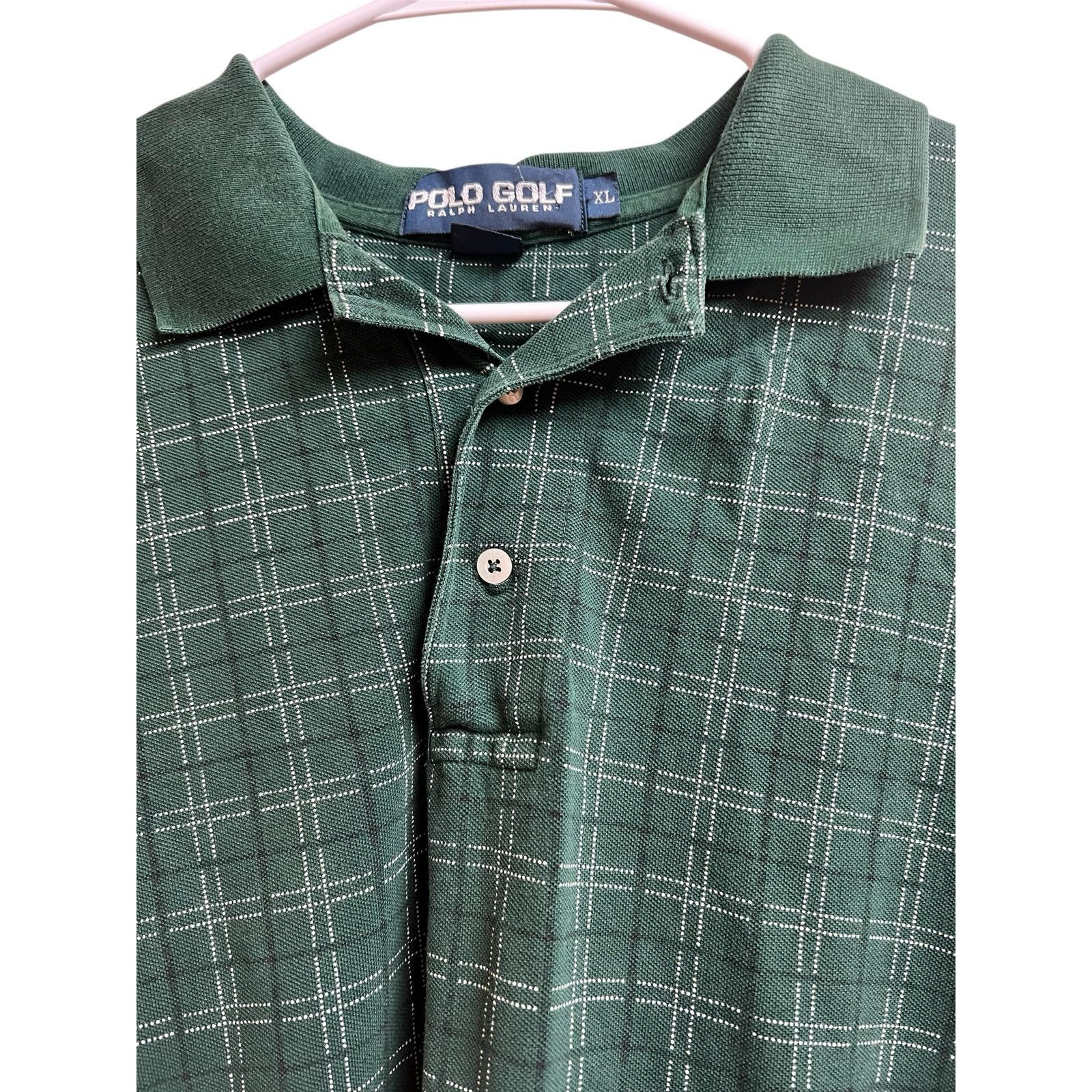 Polo Ralph Lauren Polo Ralph Lauren Short Sleeve Green Windowpane Check XL Size US XL / EU 56 / 4 - 7 Thumbnail