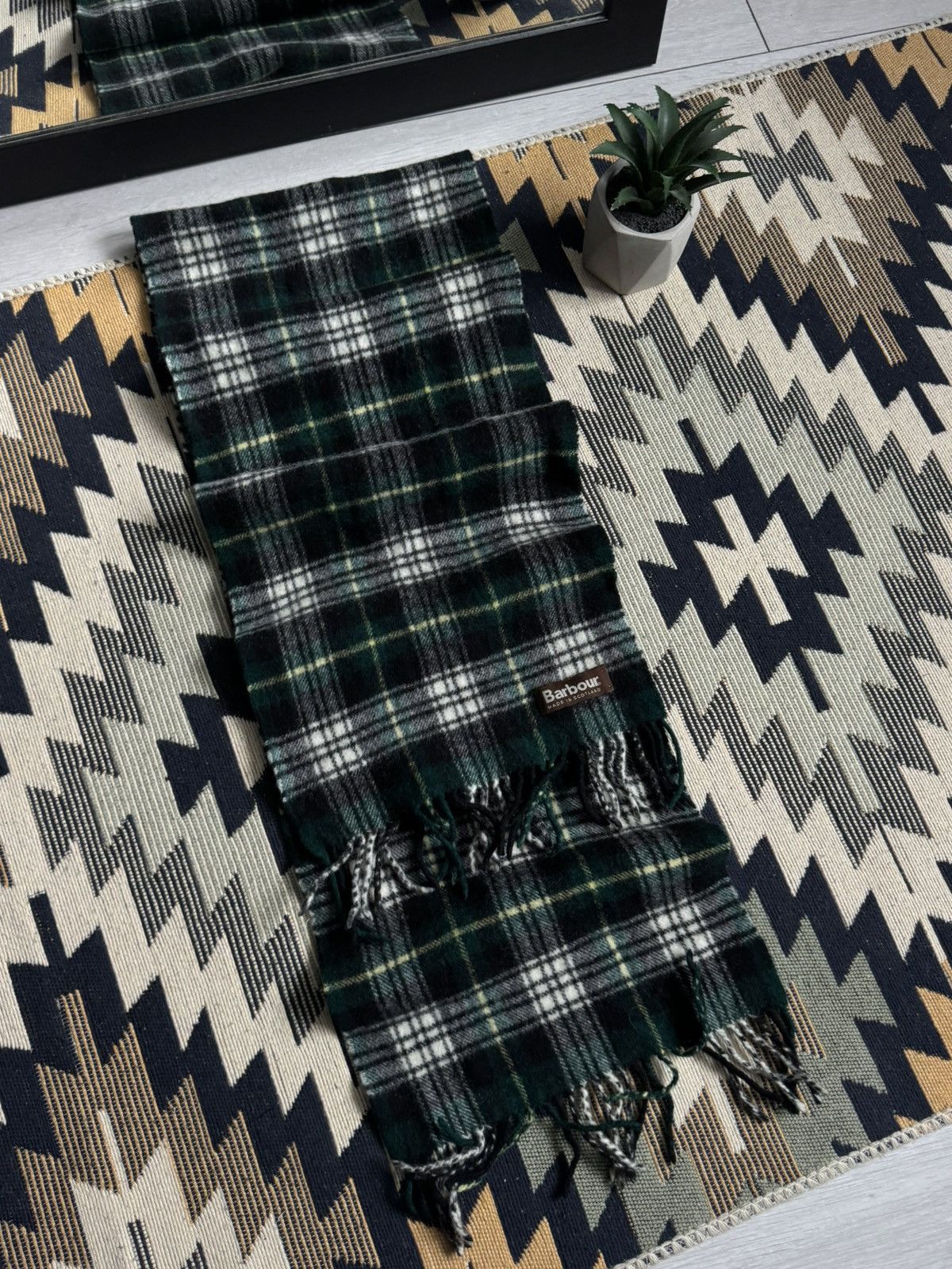 Barbour Vintage Barbour Wool Scarf Size ONE SIZE - 4 Thumbnail