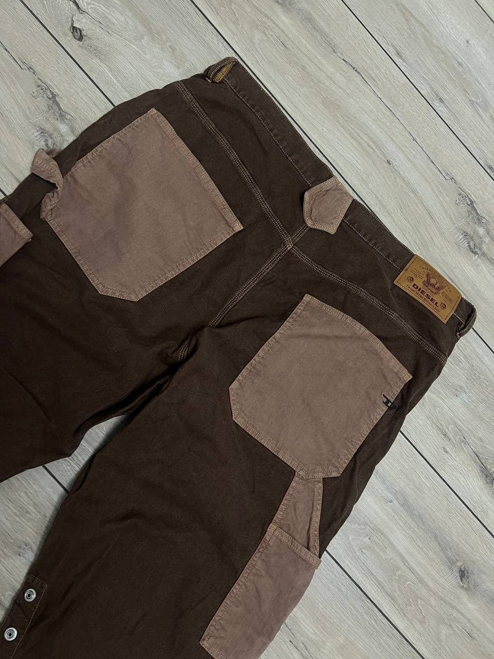 Diesel Diesel Double Knee Painters Brown Jeans D-Franky Jogg Size US 43 - 8 Thumbnail