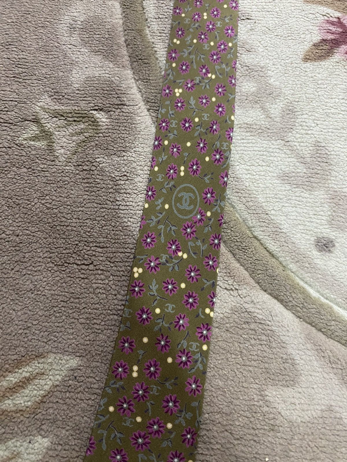Chanel Chanel Silk Designer Mens Tie - Menswear Accessory Classic Size ONE SIZE - 10 Thumbnail