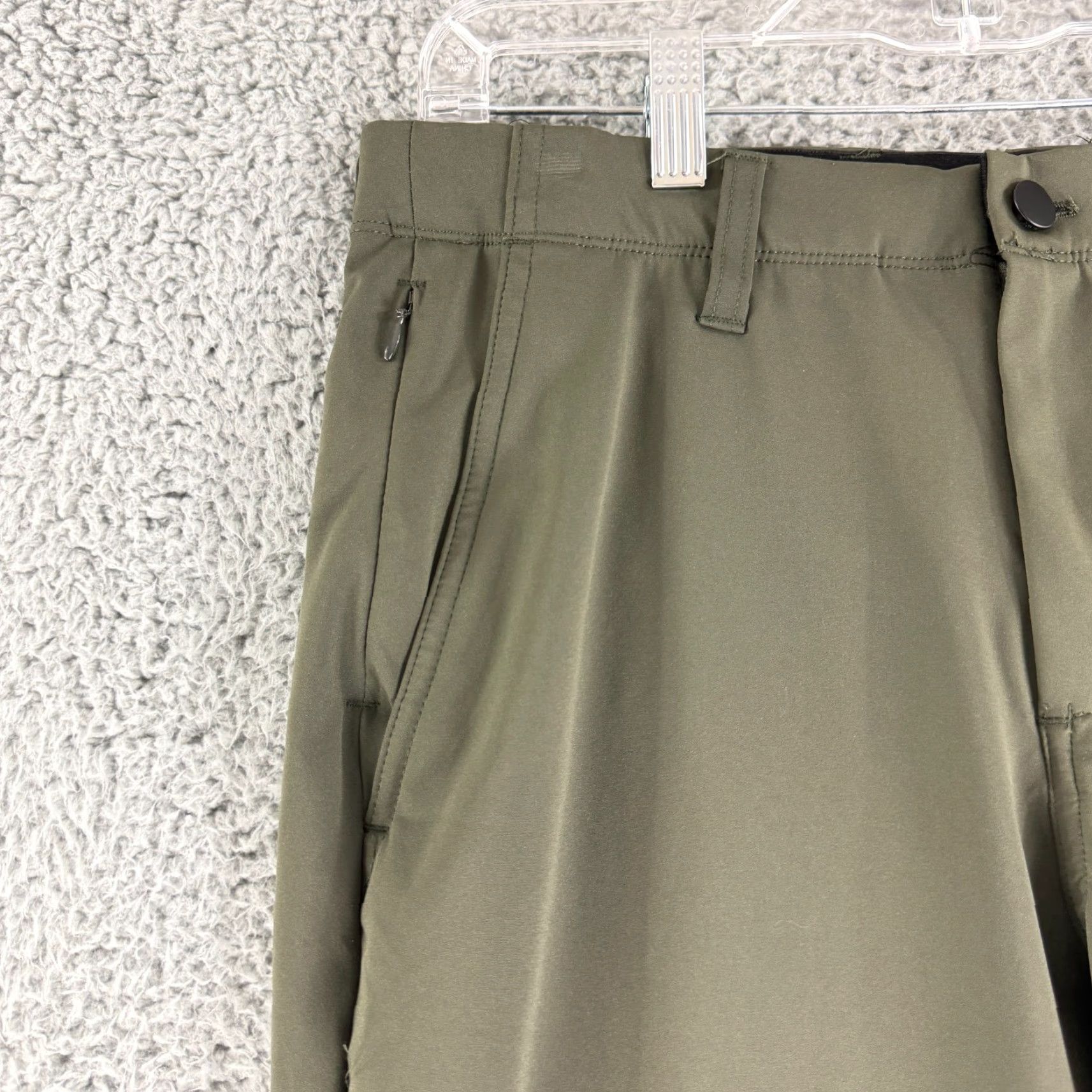 Vintage Cozy Earth Chino Pants Mens Size 30 x 32 Olive Green Straight Leg Stretch Casual Size US 31 - 2 Thumbnail