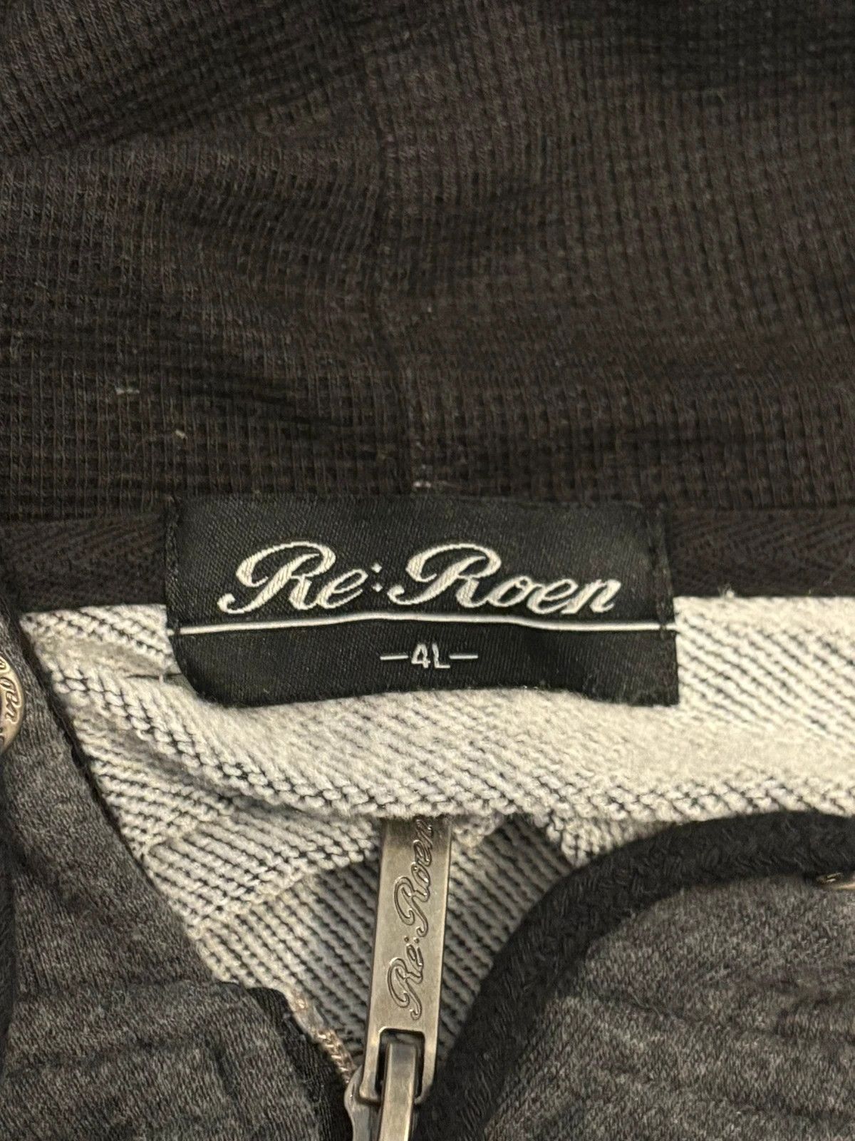 Roen Japanese Brand Roen grey zip hoodie Size US L / EU 52-54 / 3 - 3 Thumbnail