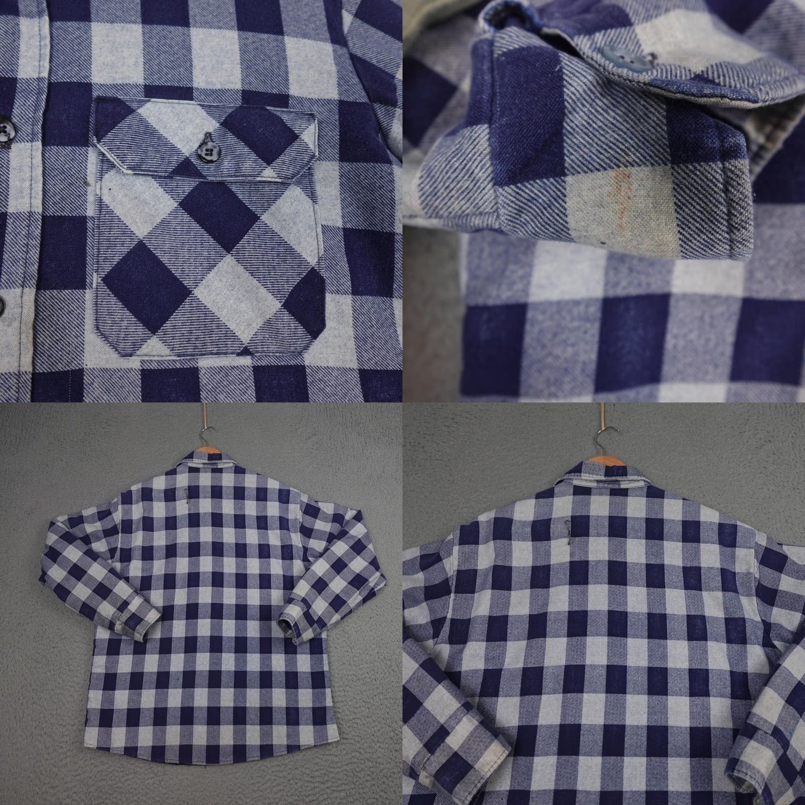 Vintage VINTAGE Fieldmaster Shirt Jacket Mens L Blue Plaid Quilted Shacket 90s Size US L / EU 52-54 / 3 - 9 Thumbnail