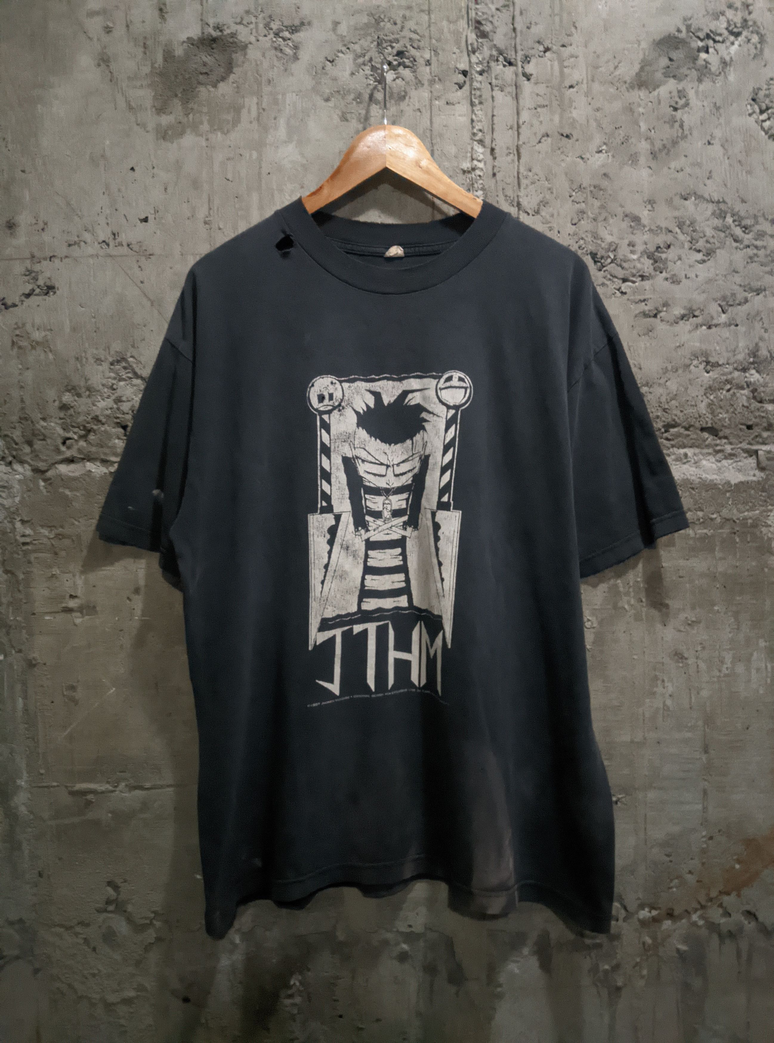 Vintage Vintage 1997 Johnny the homicidal Maniac distressed t shirt Size US XL / EU 56 / 4 - 1 Thumbnail