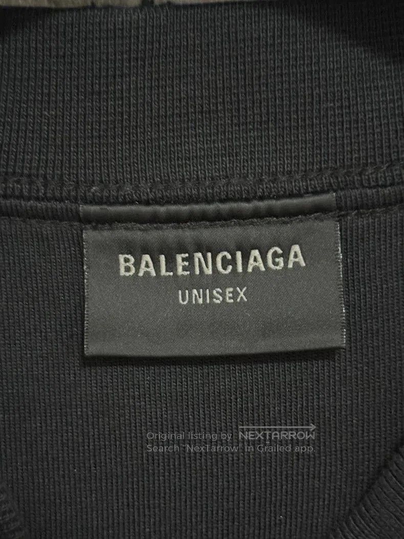 Balenciaga Balenciaga 24SS Reverse Embroidered Ripped Tee. Size US S / EU 44-46 / 1 - 3 Thumbnail