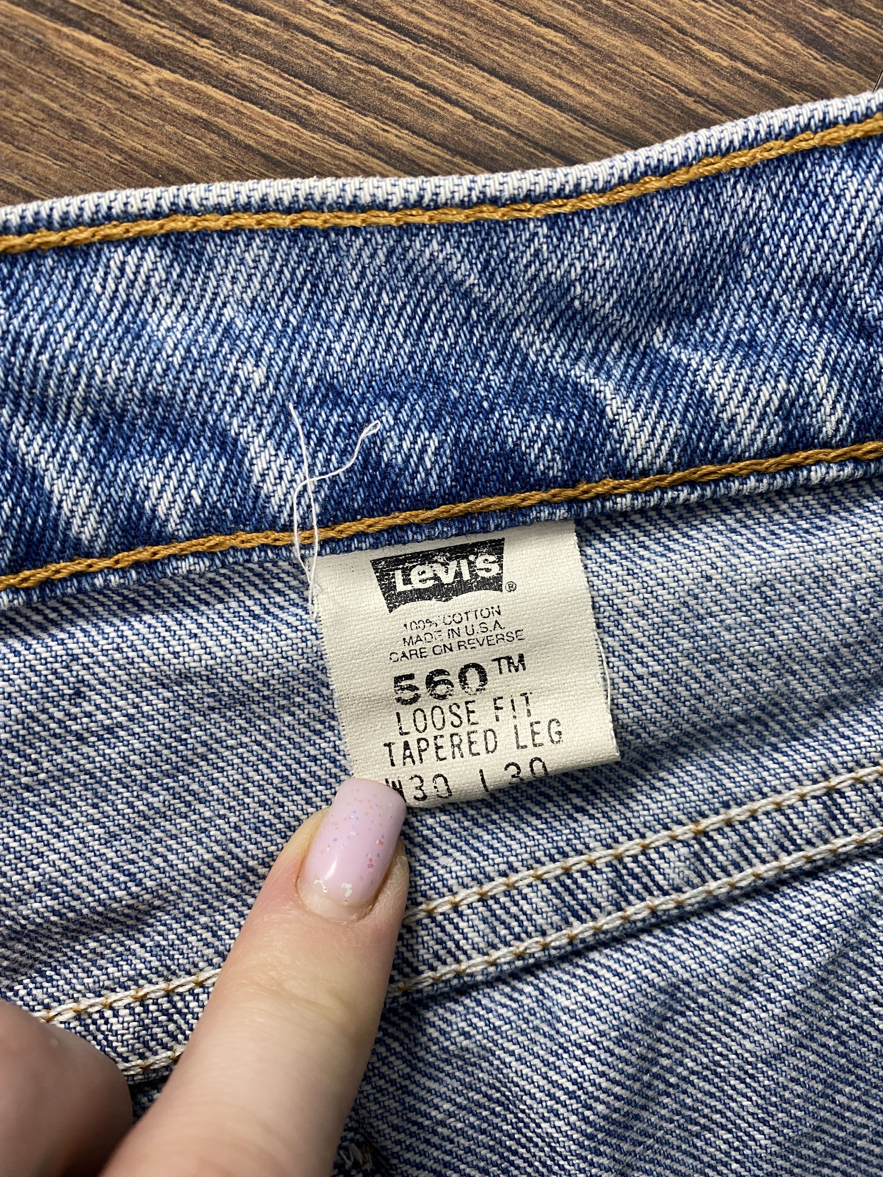 Levi's × Levi's Vintage Clothing Levi's 560 vintage jeans denim pants Made in USA Loose fit Size US 30 / EU 46 - 8 Thumbnail