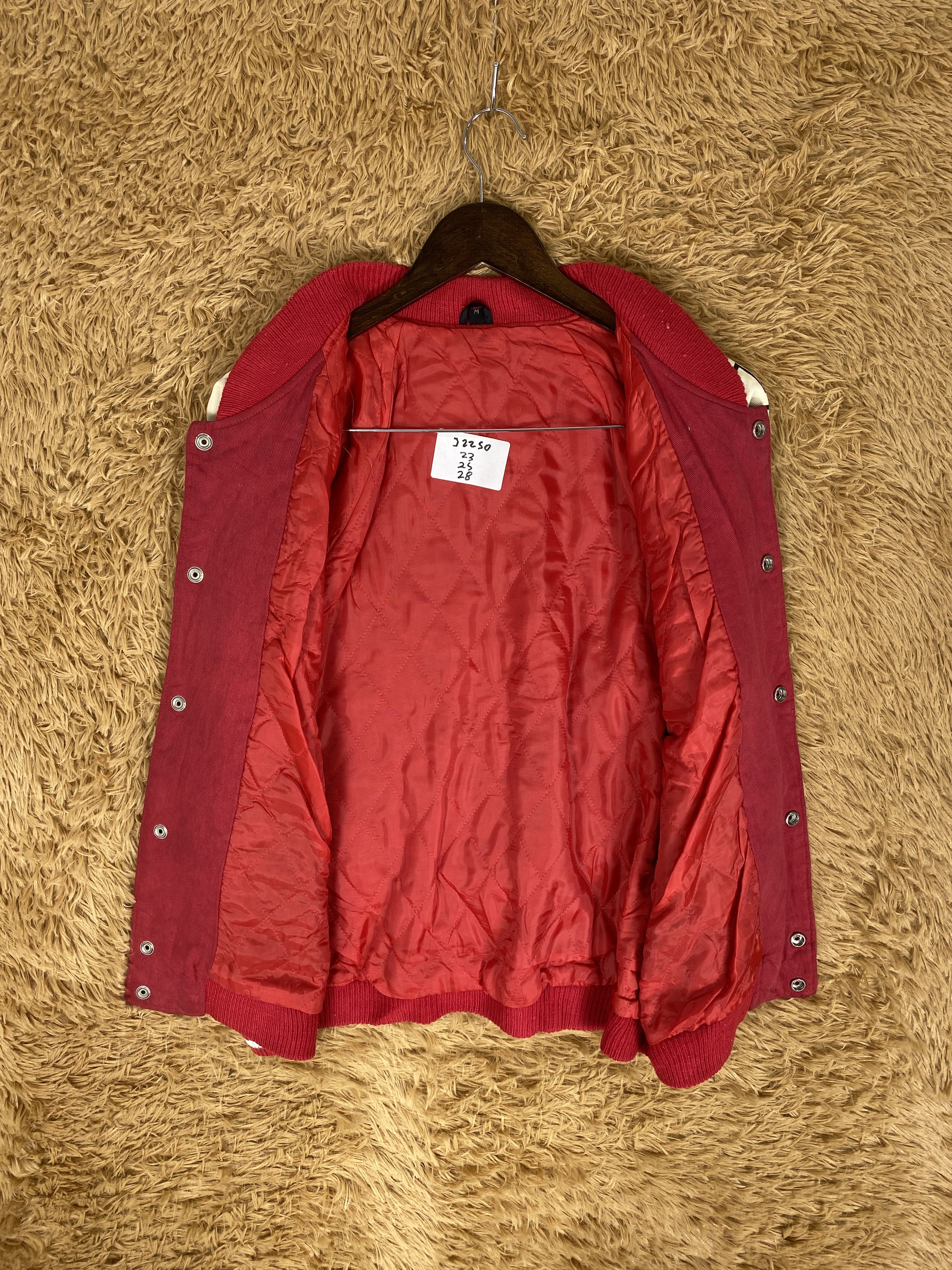MLB Vintage Japanese Brand Quilted Lining Varsity Jacket J2250 Size US S / EU 44-46 / 1 - 7 Thumbnail