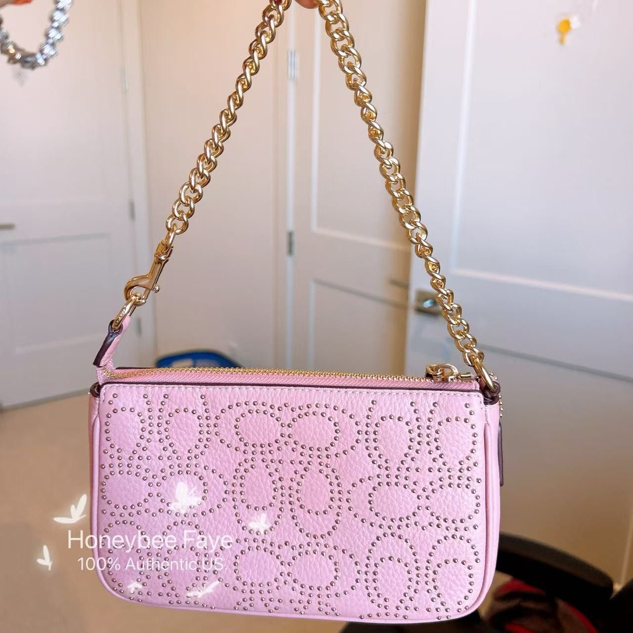 Coach Nolita 19 With Signature Rivets CX262 plus extended chain Size ONE SIZE - 3 Thumbnail