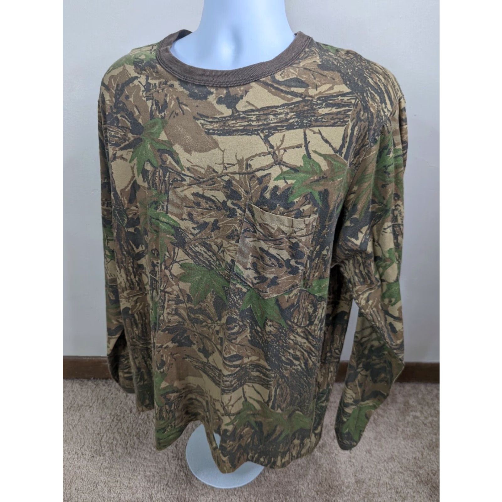 Realtree VINTAGE USA Made XL Realtree Camo Long Sleeve Ranger T Shirt T6S Single Stitch Size US XL / EU 56 / 4 - 2 Thumbnail