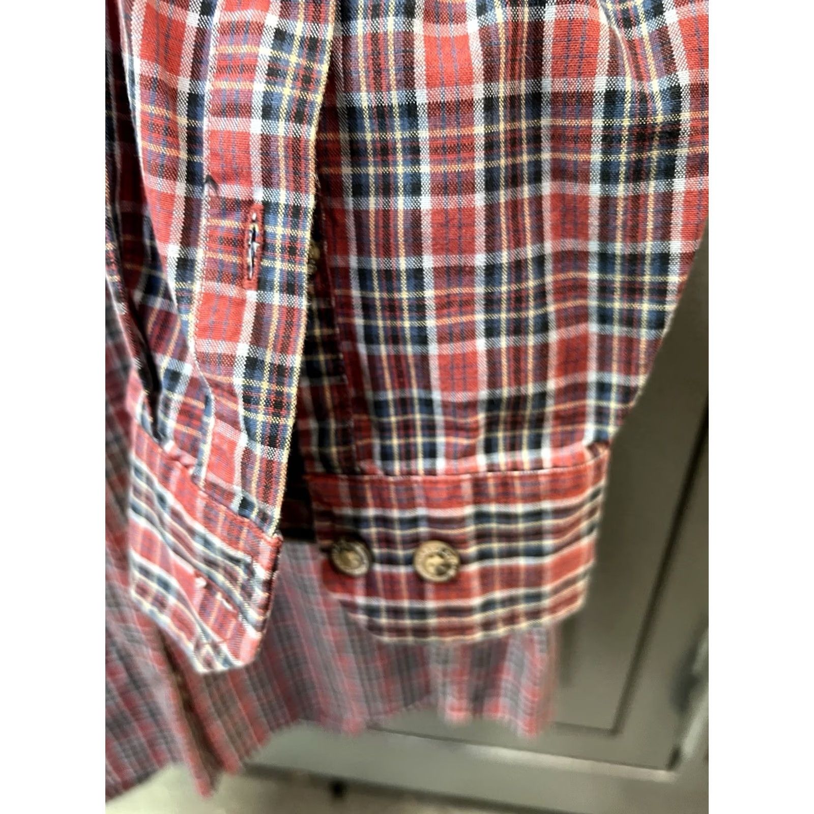 Carhartt Carhartt Mens 3XL Plaid Button-Up Work Shirt Long Sleeve Cotton Red Size US XXL / EU 58 / 5 - 6 Thumbnail