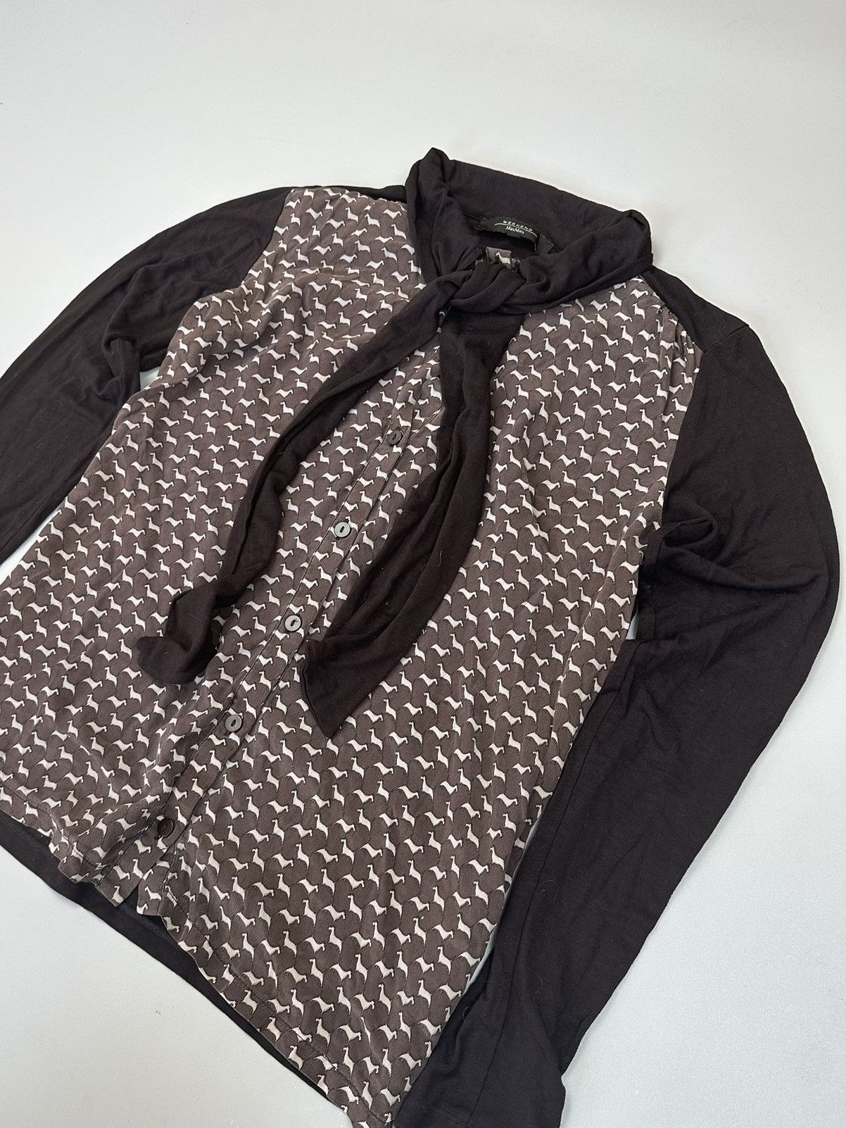 Weekend Max Mara Monogram Brown Blouse Max Mara Weekend Size M / US 6-8 / IT 42-44 - 1 Thumbnail