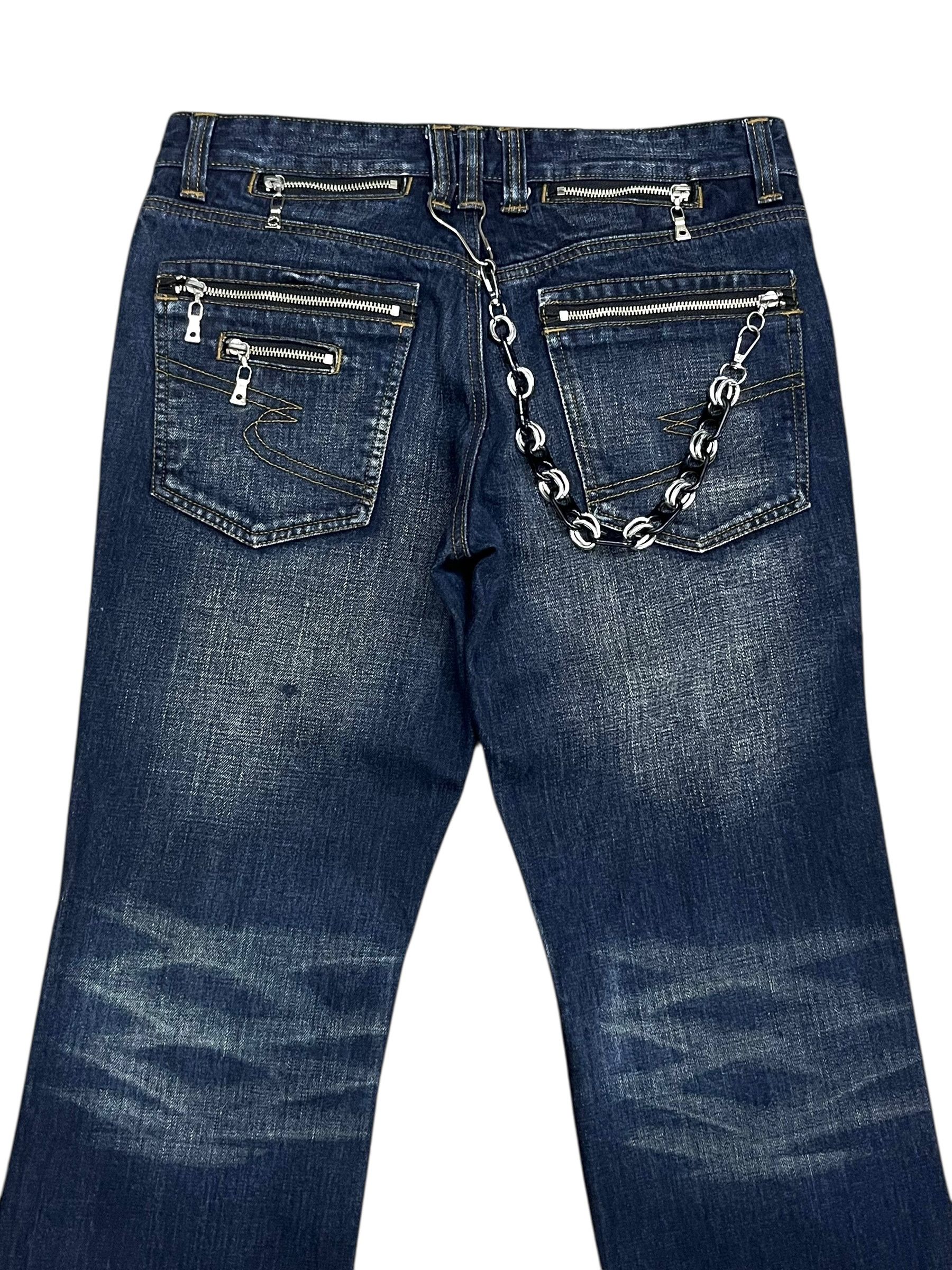 semanticdesign 🔥Ultra Rare Semantic Design Multi-Zipper Grunge Denim Size US 31 - 12 Thumbnail
