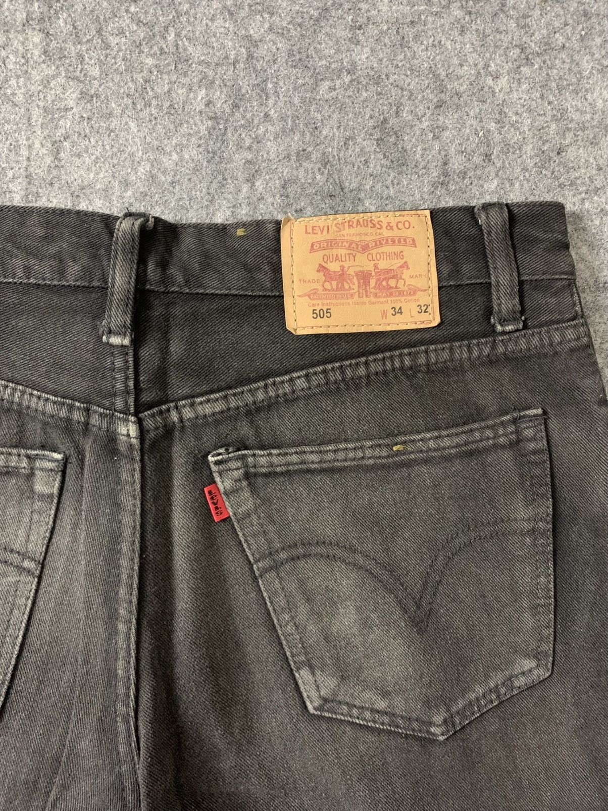 Levi's Vintage Black 'Levi's 505' Original Fit Longpants Size US 30 / EU 46 - 9 Thumbnail