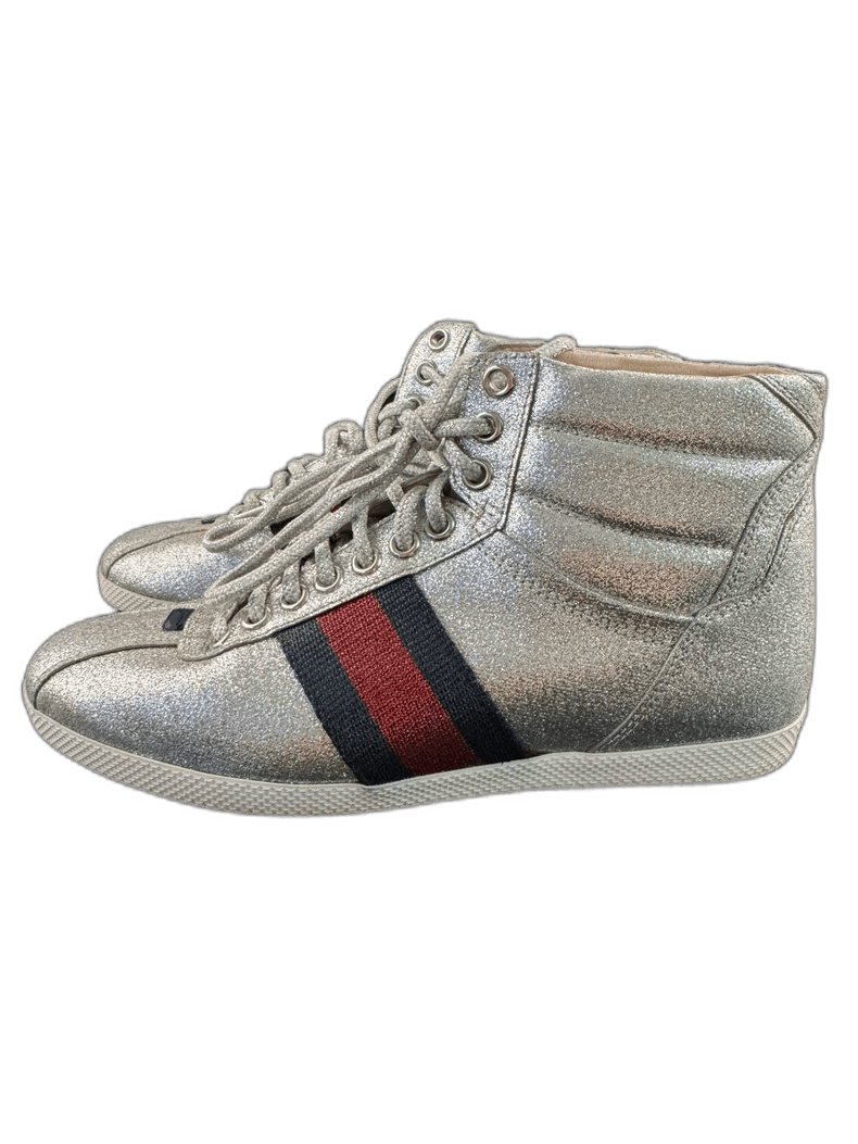 Gucci GUCCI High-Top Fashion Sneakers for Women Size US 6 / IT 36 - 1 Thumbnail