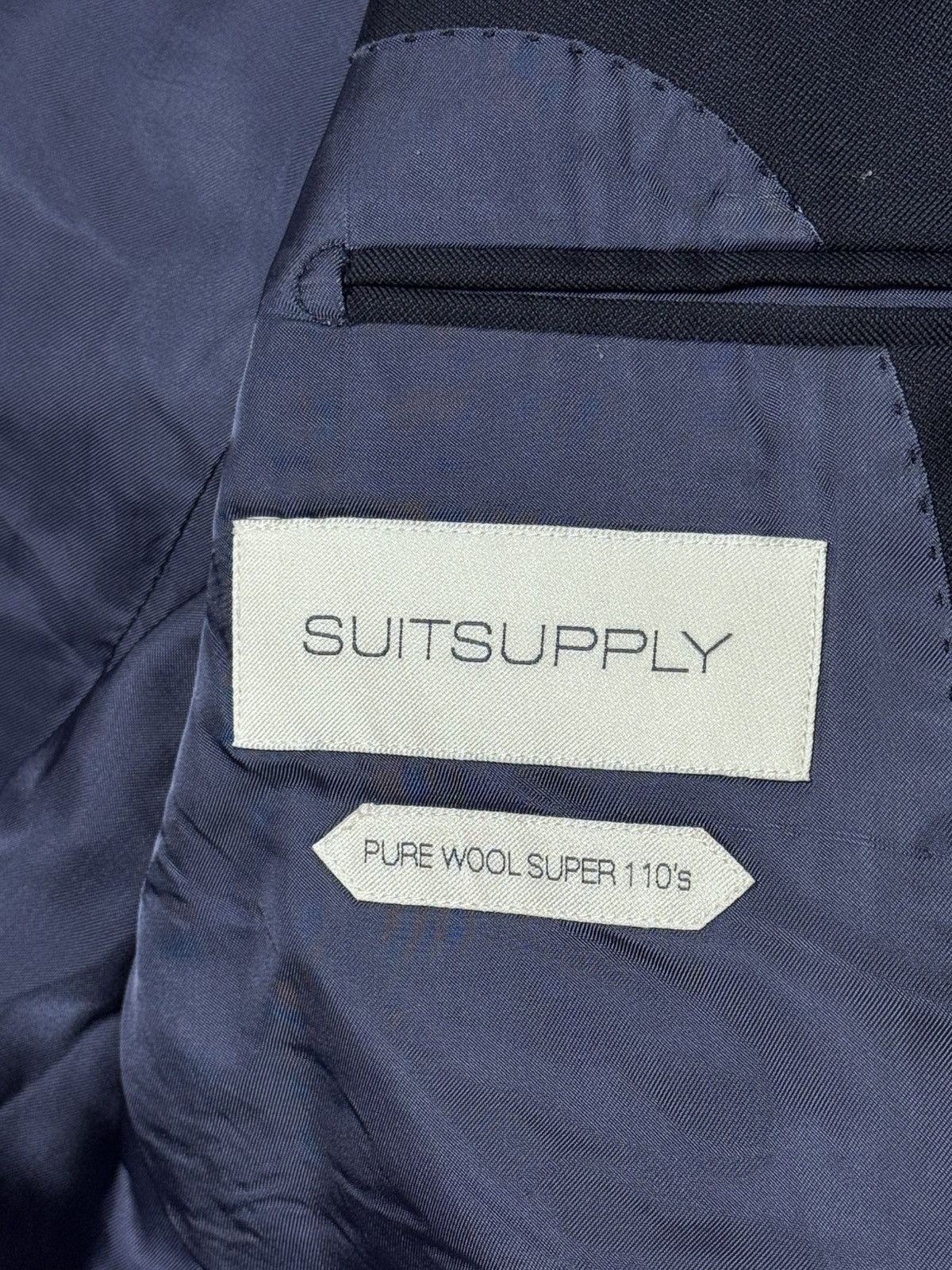 Suitsupply Suitsupply Pure Wool Lazio Single Breasted Suit Jacket Pants Size 46S - 11 Thumbnail