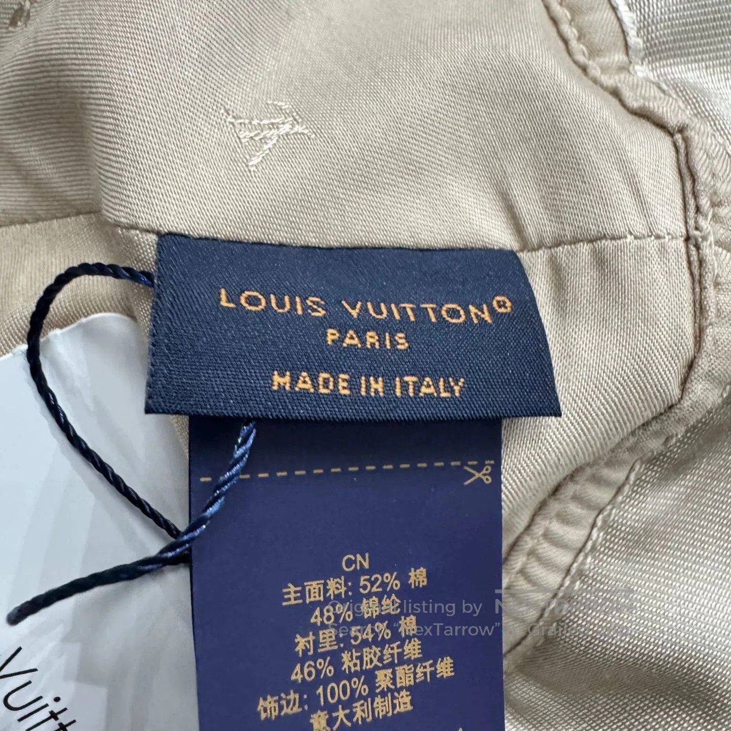 Louis Vuitton Beige Woven Straw Hat. Size ONE SIZE - 6 Thumbnail