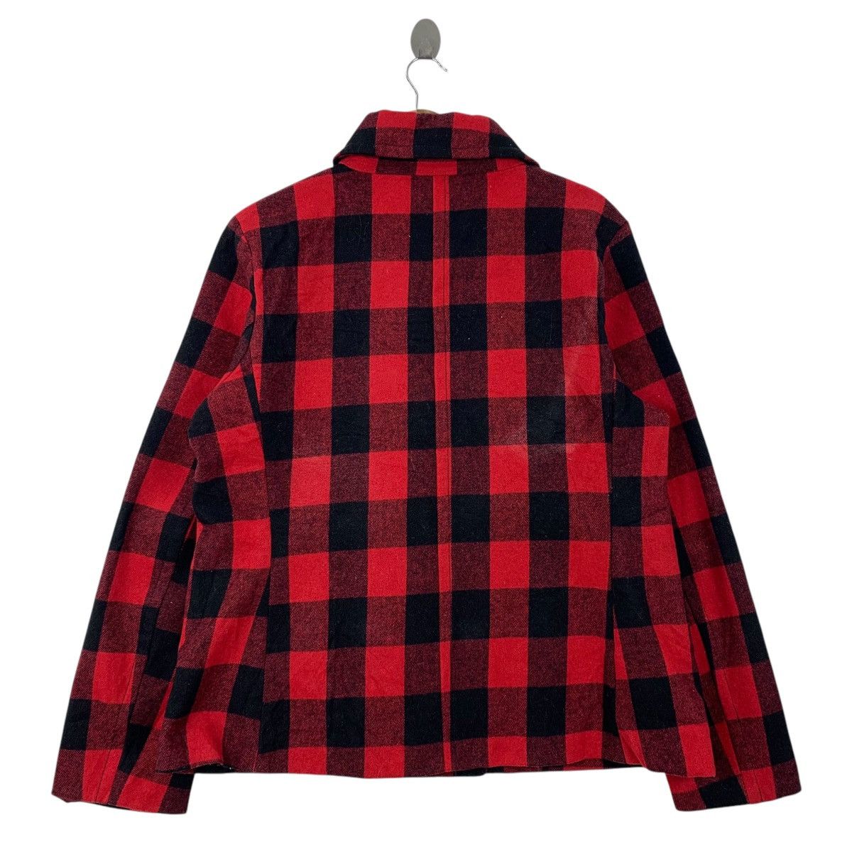 Gap GAP Casualwear Checkered Tartan Design Wool Peacoat Jacket Size L / US 10 / IT 46 - 2 Thumbnail