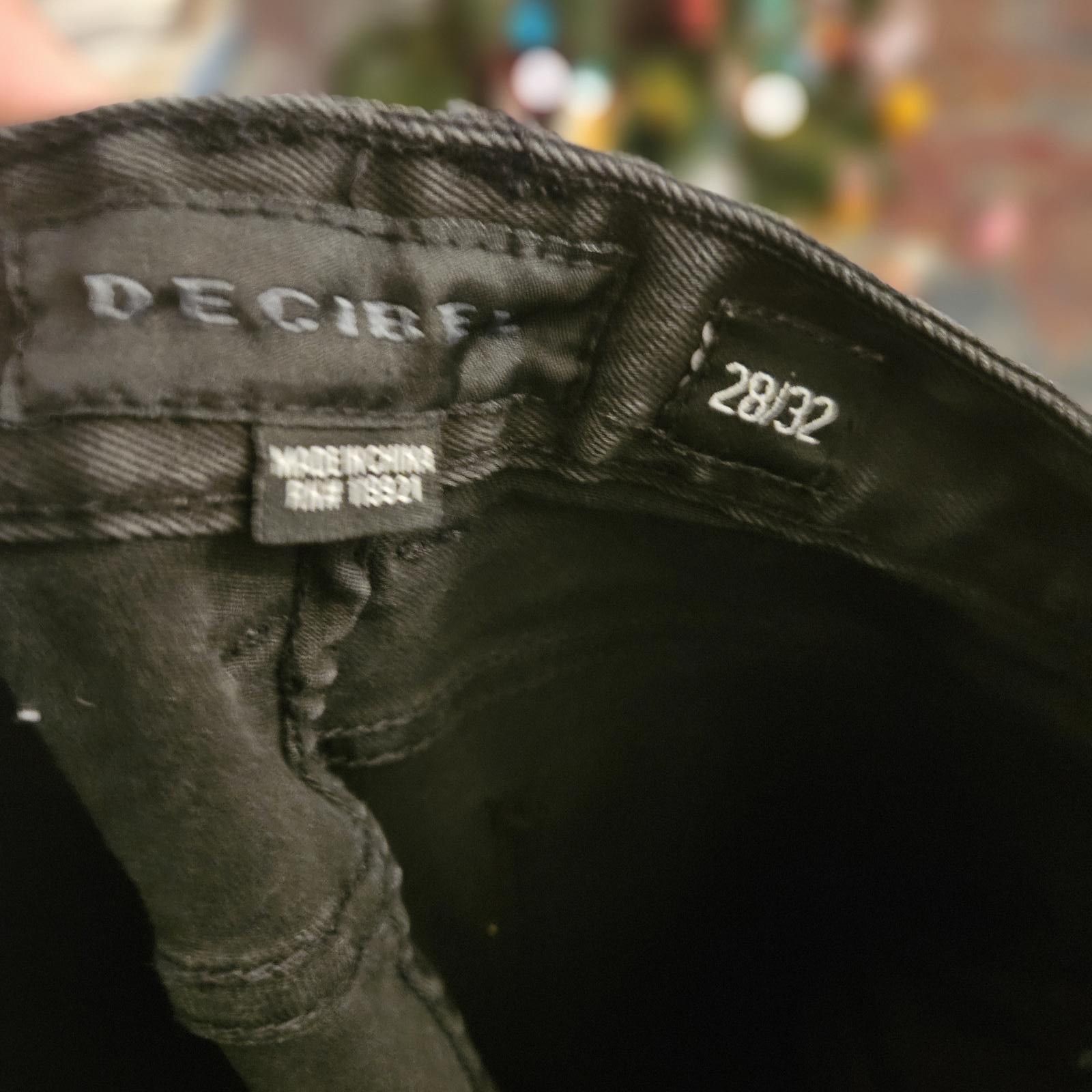 Designer Decibel Distressed Black Skinny Jeans - Size 28/32 Size US 28 / EU 44 - 2 Thumbnail