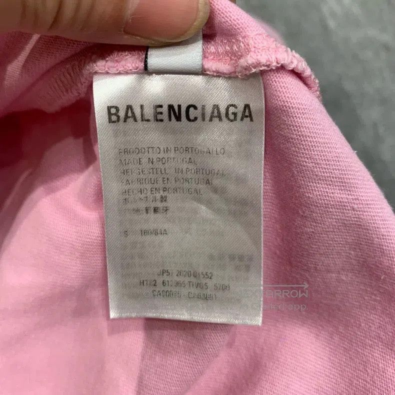 Balenciaga Balenciaga Pink Embroidered Logo T-shirt. Size US S / EU 44-46 / 1 - 4 Thumbnail