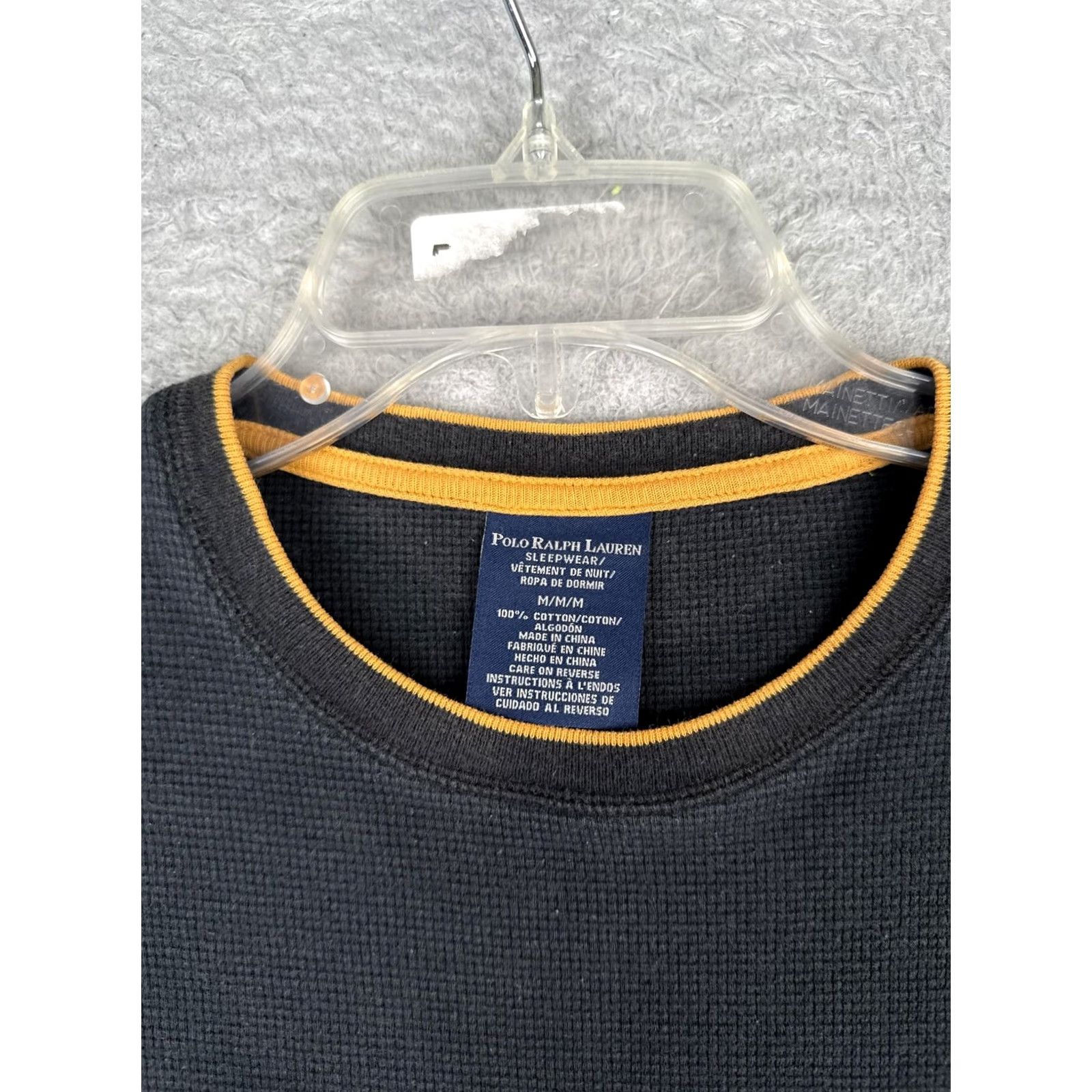 Polo Ralph Lauren Polo Ralph Lauren Shirt M Mens Gray Long Sleeve Thermal Cotton Crew Sleepwear Size US M / EU 48-50 / 2 - 7 Thumbnail