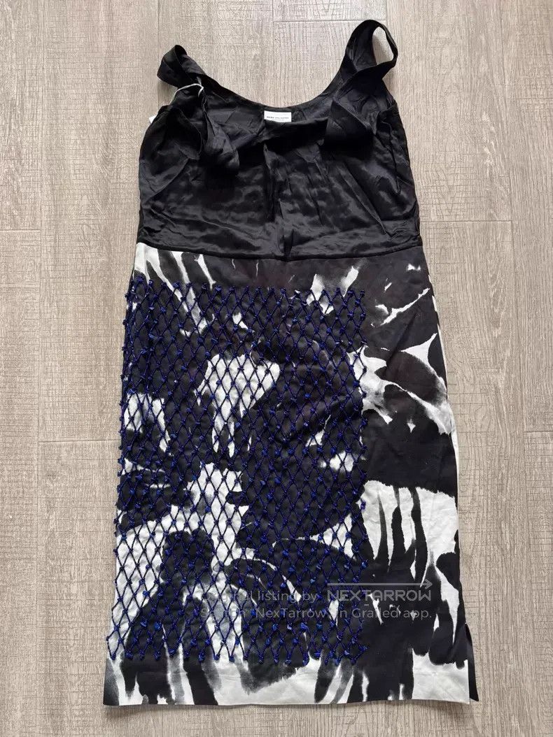 Dries Van Noten Dries Van Noten Ink Wash Beaded Dress Size XS / US 0-2 / IT 36-38 - 2 Thumbnail