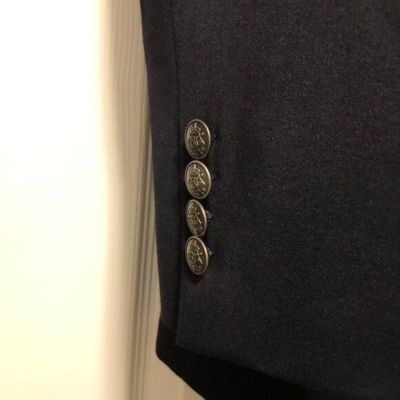 Michael Kors Michael kors men's navy sport coat blazer jacket size: 40L Size 40L - 3 Thumbnail
