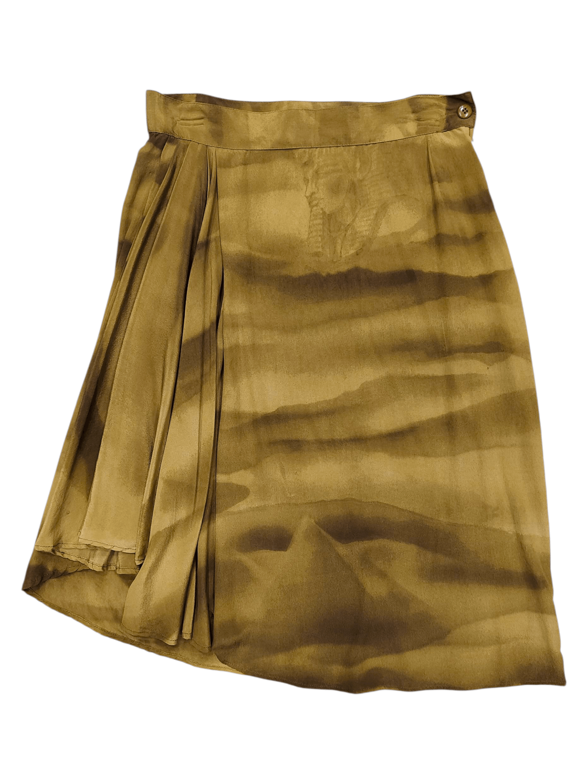 Versace RARE🔥Vtg Genny by Versace Piramid Desert Art Silk Size 30" / US 8 / IT 44 - 6 Thumbnail